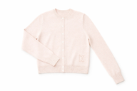 Cashmere Cardigan Pale Pink/Cream